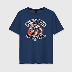 Женская футболка оверсайз Kickboxing style