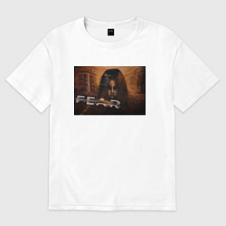 Женская футболка оверсайз Альма Вейд Fear 1