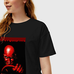 Футболка оверсайз женская Carmageddon driver retro, цвет: черный — фото 2