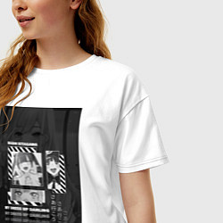 Футболка оверсайз женская Марин Китагава Гяру, цвет: белый — фото 2