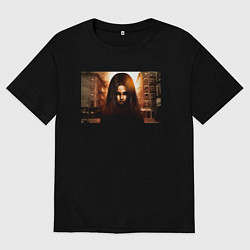 Женская футболка оверсайз Альма Вейд Fear 2