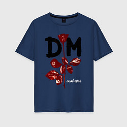 Футболка оверсайз женская Depeche mode - violator, цвет: тёмно-синий