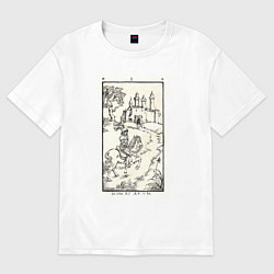 Женская футболка оверсайз Девятые врата