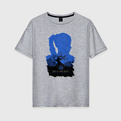 Женская футболка оверсайз Hellblade - Senua