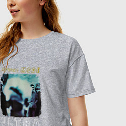 Футболка оверсайз женская Depeche Mode - Ultra mode logo, цвет: меланж — фото 2