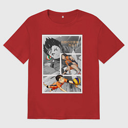 Женская футболка оверсайз Нишиноя: Волейбол - Haikyuu