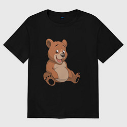 Женская футболка оверсайз Плюшевый мишка