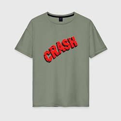 Женская футболка оверсайз Crash