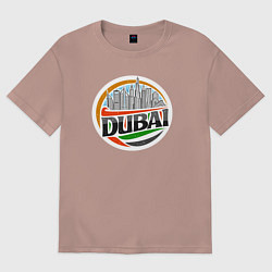 Женская футболка оверсайз Мой Дубай