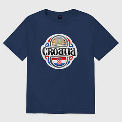 Женская футболка оверсайз Croatia