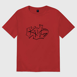 Женская футболка оверсайз The king