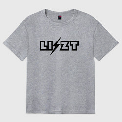 Женская футболка оверсайз Ференц Лист чёрный