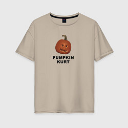 Женская футболка оверсайз Pumpkin Kurt - the office