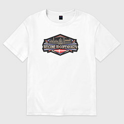 Женская футболка оверсайз Копенгаген - добро пожаловать