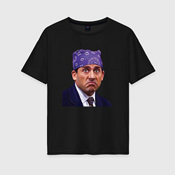 Женская футболка оверсайз Prison mike Michael Scott офис