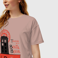 Футболка оверсайз женская Le docteur, цвет: пыльно-розовый — фото 2