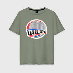 Женская футболка оверсайз Dallas - USA