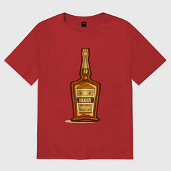Женская футболка оверсайз Brandy bottle