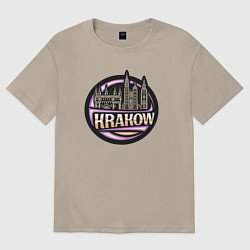 Женская футболка оверсайз Krakow Poland