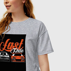 Футболка оверсайз женская Форсаж последний заезд, цвет: меланж — фото 2