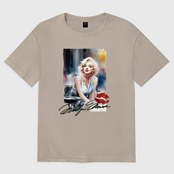 Женская футболка оверсайз Мэрилин Монро - звезда