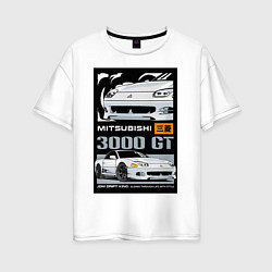 Женская футболка оверсайз Mitsubishi GT