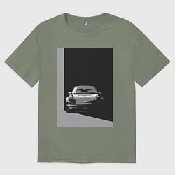 Женская футболка оверсайз Porsche 911 легендарный автомобиль