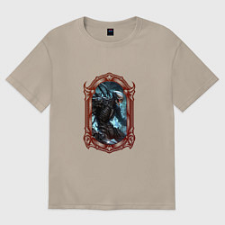 Женская футболка оверсайз Боевой киборг в оправе