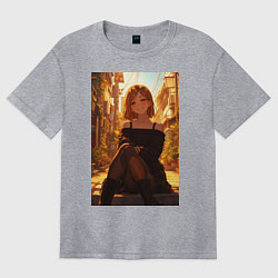 Женская футболка оверсайз Магическая битва Нобара Кугисаки арт