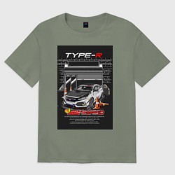 Женская футболка оверсайз Honda jdm