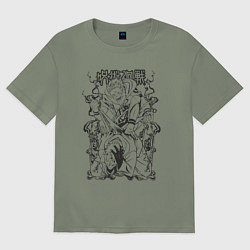 Женская футболка оверсайз Магическая битва Сукуна Денджи расширение простран