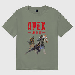 Футболка оверсайз женская Легенды Апекса, цвет: авокадо