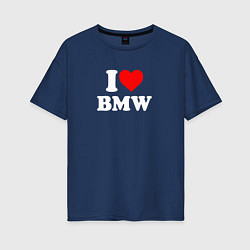 Женская футболка оверсайз I love my BMW