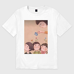 Футболка оверсайз женская Воспитатель, цвет: белый