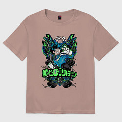 Женская футболка оверсайз Моя геройская академия главный герой Деку