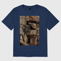 Женская футболка оверсайз Музыка эстетика