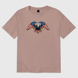 Женская футболка оверсайз Орёл - USA