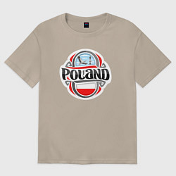Женская футболка оверсайз Poland