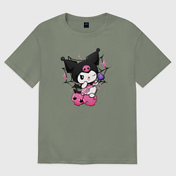 Женская футболка оверсайз Куроми в платье