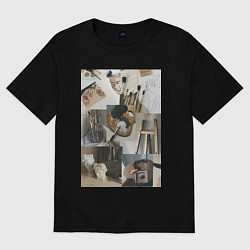 Женская футболка оверсайз Художник эстетика