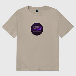 Футболка оверсайз женская Кит БТС, цвет: миндальный