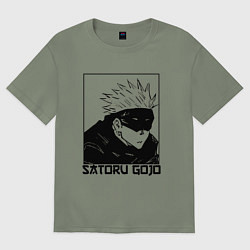 Футболка оверсайз женская Satoru gojo anime, цвет: авокадо