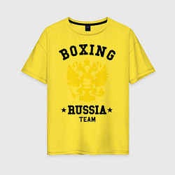 Женская футболка оверсайз Boxing Russia Team