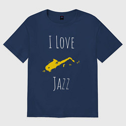 Женская футболка оверсайз Джазовая любовь
