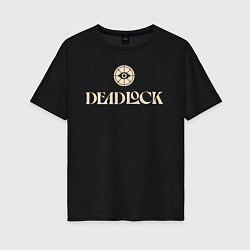 Женская футболка оверсайз Deadlock logo