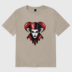 Женская футболка оверсайз Арлекин