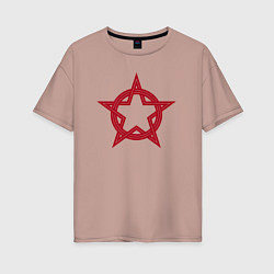 Женская футболка оверсайз Red star USSR