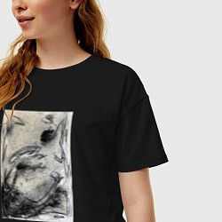 Футболка оверсайз женская Graphic painting, цвет: черный — фото 2
