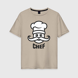 Женская футболка оверсайз Chef