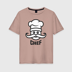 Женская футболка оверсайз Chef